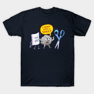 Angry rock doesn't give a sheet of paper to scissors T-Shirt